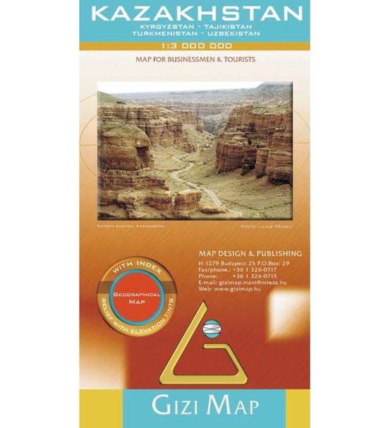 Kazakhstan Geographical Map 1 : 3 000 000 - cover