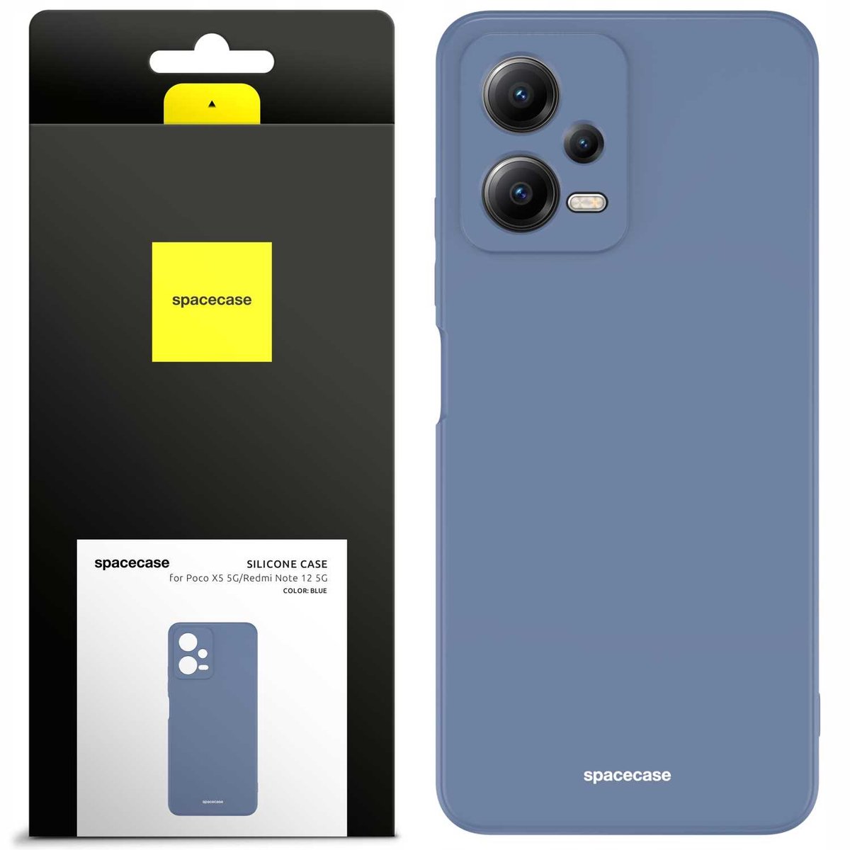 Spacecase Siliconen Hoesje Voor Poco X5 5G Redmi Note 12 5G Blauw