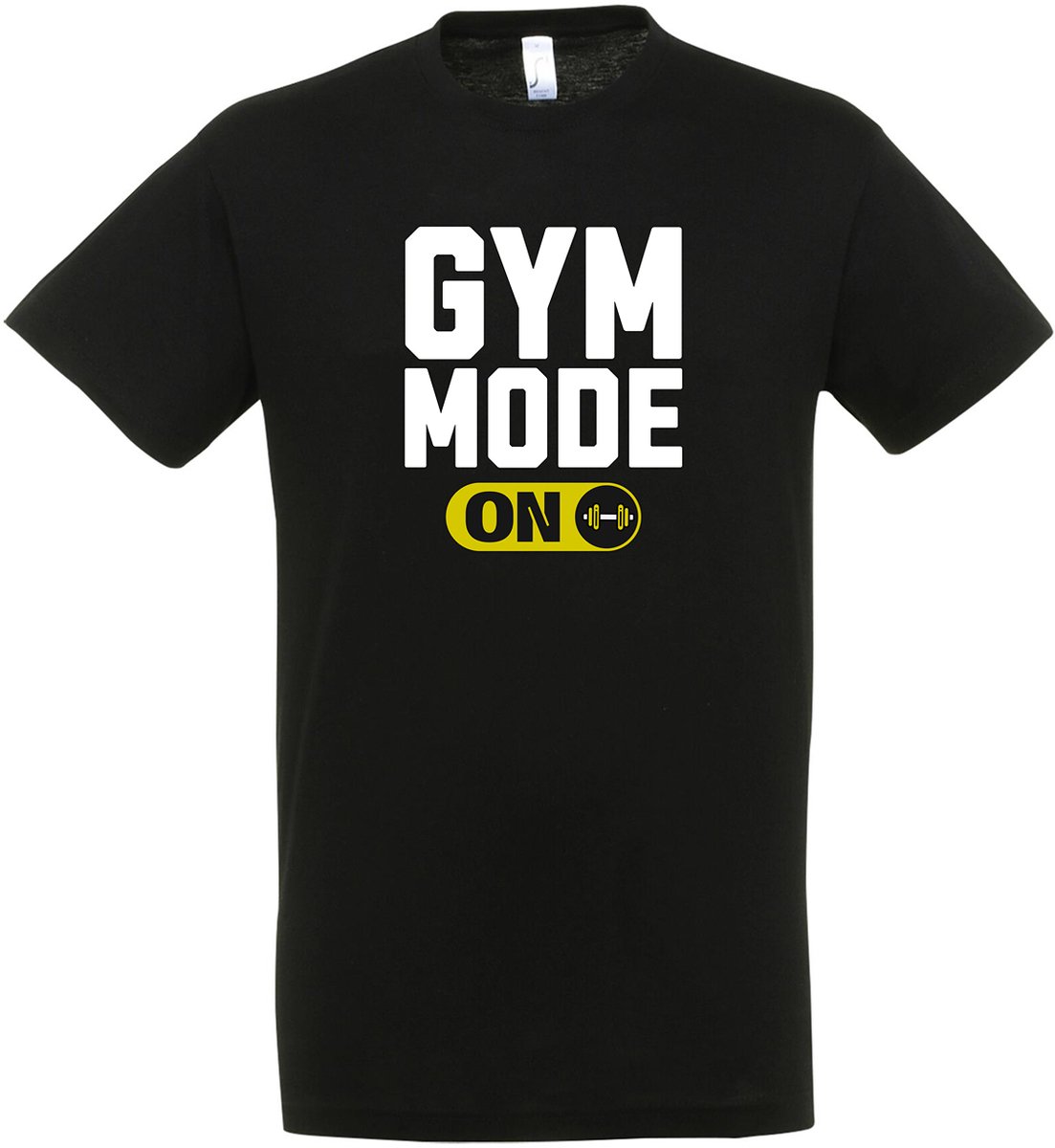 Gym mode on T-shirt - Maat 3XL - sportshirt heren - Unisex - Sportkleding - Training - Gym t-shirt - Fitness - Workout