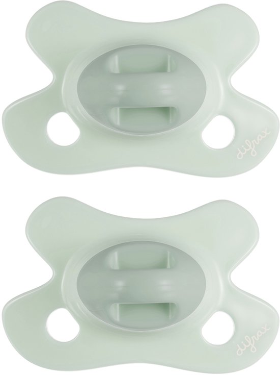 Difrax Fopspeen Dental - Newborn - Lichtgroen - 2 Stuks