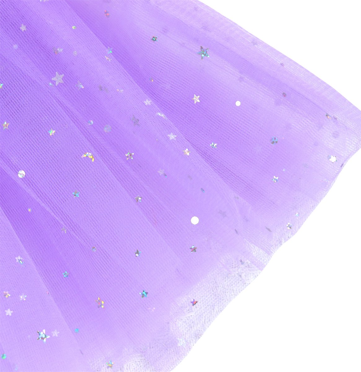 Joya Kids® Paarse tutu met Vleugels en Staf | Tover fee Verkleedset voor Meisjes | Tutu verkleedkleding | Prinsessencape | Cape Set | Unicorn | Meisje Verkleedset | Carnvalskleding Halloween Meisjes | Met Staf, Vleugels en Tutu | Metallic Paars — afbeelding 7