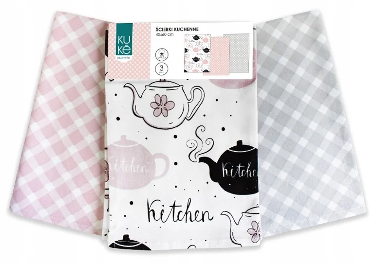 Theedoekdoekenset Kitchen - 3-delig - 40x60 cm