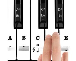 Knaak Piano Keyboard Stickers - Geschikt voor 37/49/54/61/88 Toetsen