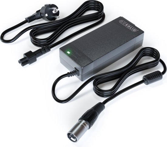GO SOLID! ® Oplader geschikt voor Qwic Performance, Qwic Trend, Qwic Compact 36V - XLR 4 pins van GO SOLID! — afbeelding 2