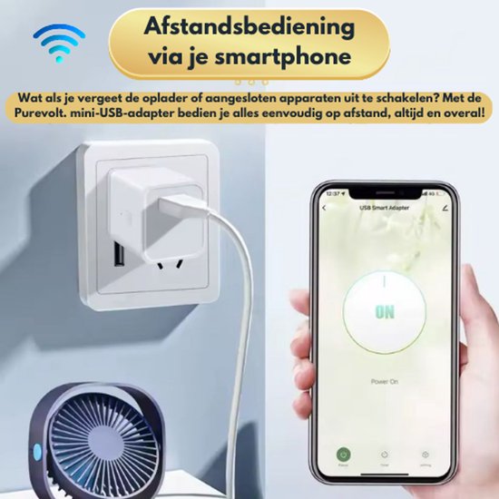 Purevolt. Slimme USB Adapterschakelaar - Tijdschakelaar - Smart plug ...