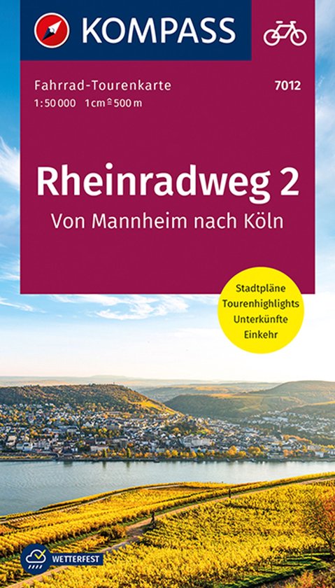 Fahrrad-Tourenk. Rheinradweg 2, Mannheim - Köln LZ 2022-202 ... - cover