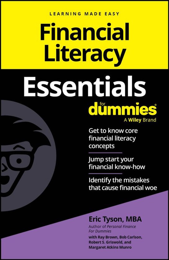 Financial Literacy Essentials For Dummies - cover