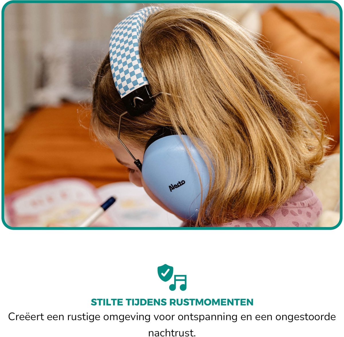 Alecto Gehoorbescherming Kinderen - Dempt harde geluiden - Verhoogd concentratie - BV-71 Oorkappen - Blauw – foto 3