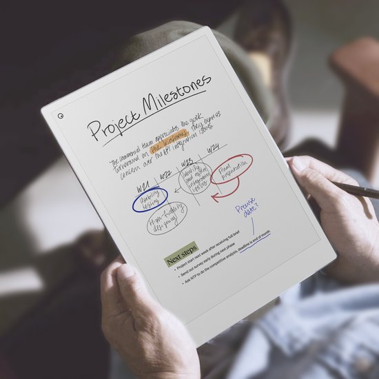 Remarkable Paper Pro hoes - Geschikt voor Remarkable Paper Pro 11.8" (2024) - Origineel Ontwerp - Lichtgewicht Ultradunne Magnetische hoes - Automatische slaap-/waakfunctie - Hoogwaardige waterdichte PU leer - (Niet voor Remarkable 2) - Roze — afbeelding 2