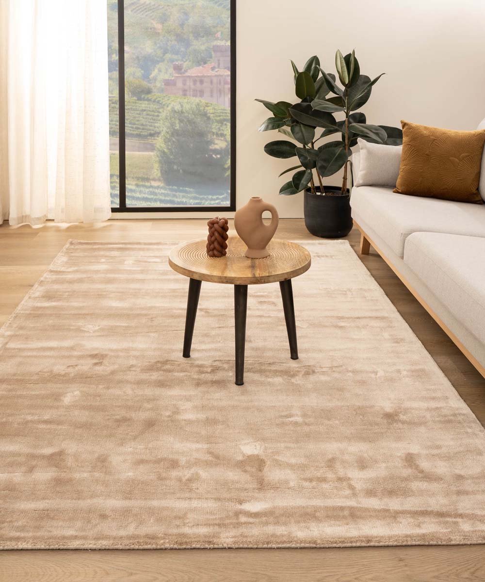 Viscose vloerkleed - Pearl beige 300x400