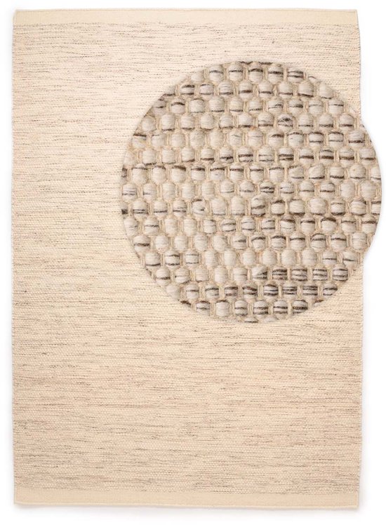 Tapis en laine - Ulstein blanc/gris 200x300 cm
