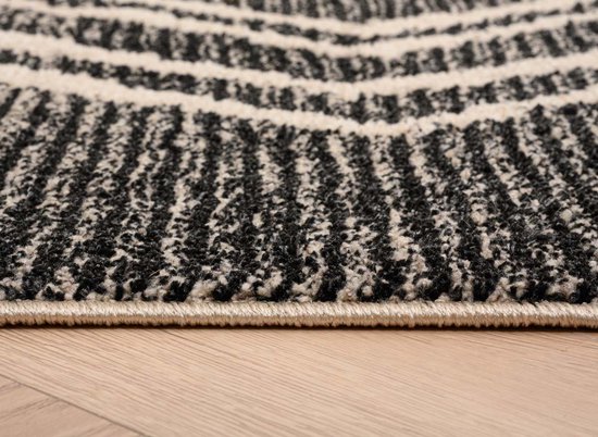 Tapis berbère Beni Ouarain Bahij - anthracite/crème 160x230 cm