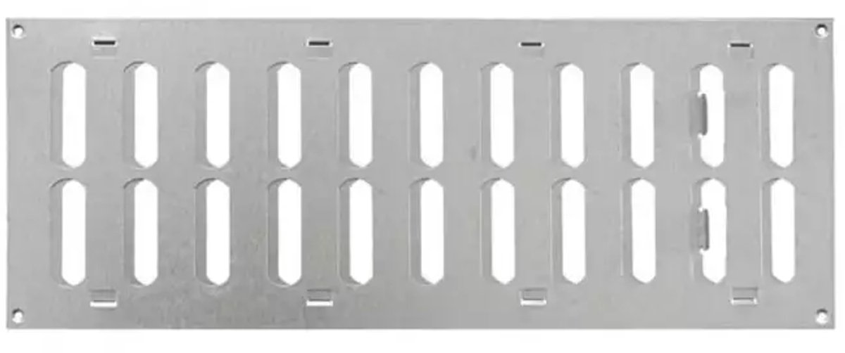 Metalen rooster verstelbaar 400x150 gegalvaniseerd - MR4015RZn