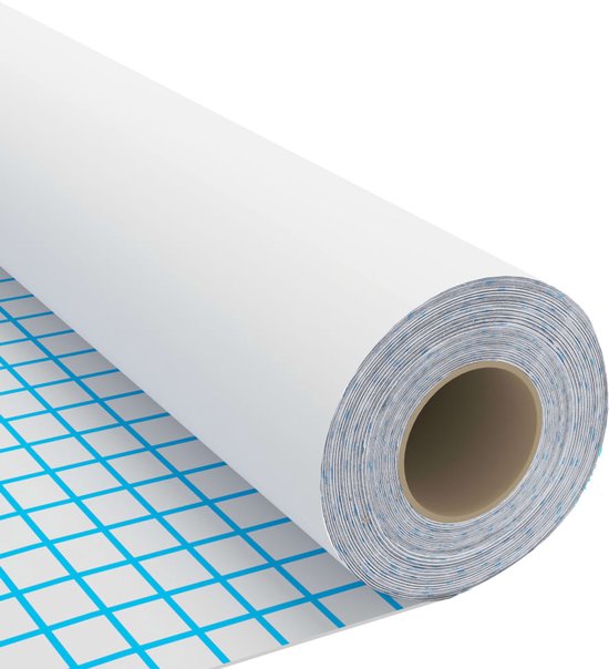 Solivagant Pellicola Autoadesiva Per Mobili 2 Pezzi, 500x90 Cm, PVC Bianco Opaco, Facile Da Applicare E Pulire, Rivestimento Universale
