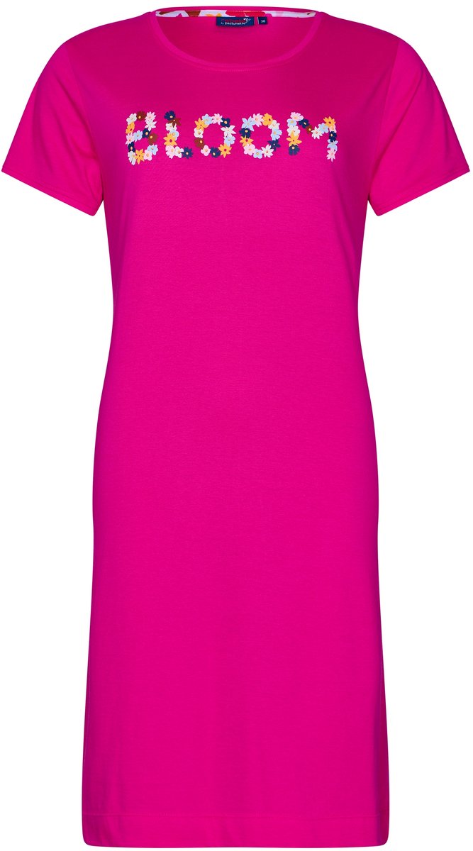 Rebelle Dames Nachthemd Rebelle - Full Bloom - Bio Katoen - Roze