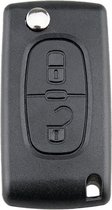 Knaak - Peugeot - Clé de voiture 2 boutons - Zwart