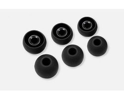 Knaak Soft Siliconen Oordopjes - Oorkussen - Cover - Vervanging - 12 stuks - Zwart - Maat: S/M/L