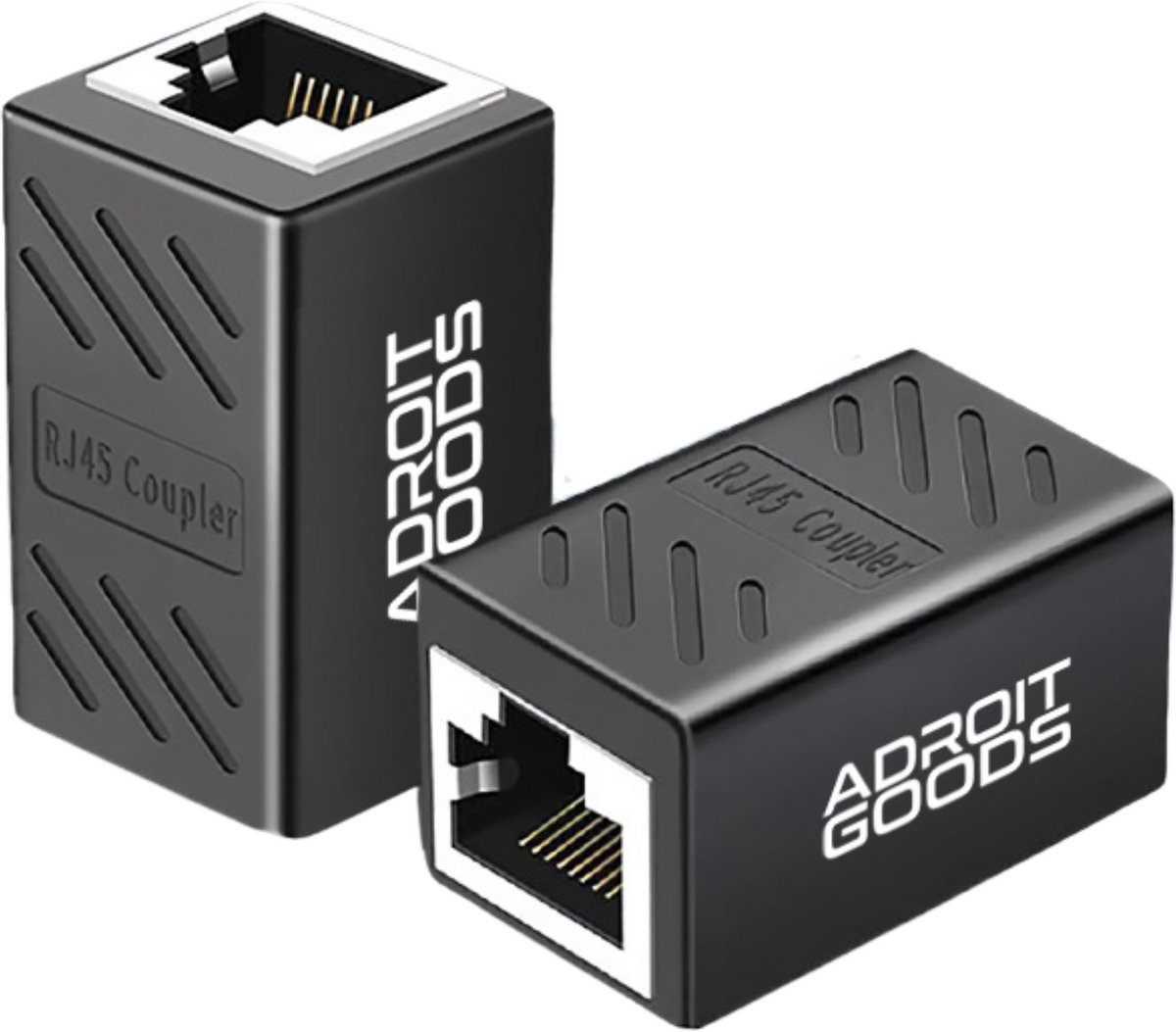 AdroitGoods RJ45 Koppelstuk - Netwerk LAN Internetkabel Verlengstuk Adapter - Ethernet UTP-koppeling