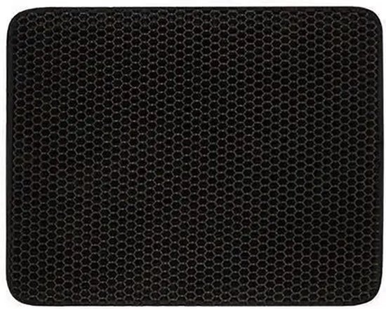 ElegaPet Tapis de litière 55x75cm - Grit Catcher Grijs Chats - Imperméable avec une double couche - Tapis de litière pour Cat - Accessoires de litière - Tapis de sol - bac à litière paillasson - tapis de sol 55x75 cm cm