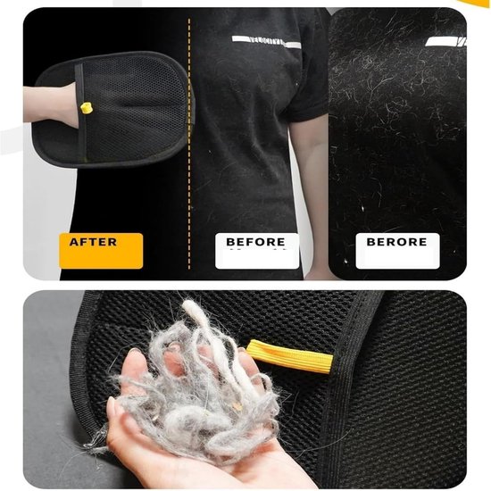 Lot de 2 gants d'épilation silencieux pour animaux de compagnie - Gloves de toilettage pour animaux de compagnie - Gloves Gloves' épilation réutilisables pour animaux de compagnie - Pour laver, épiler et toiletter les animaux de compagnie