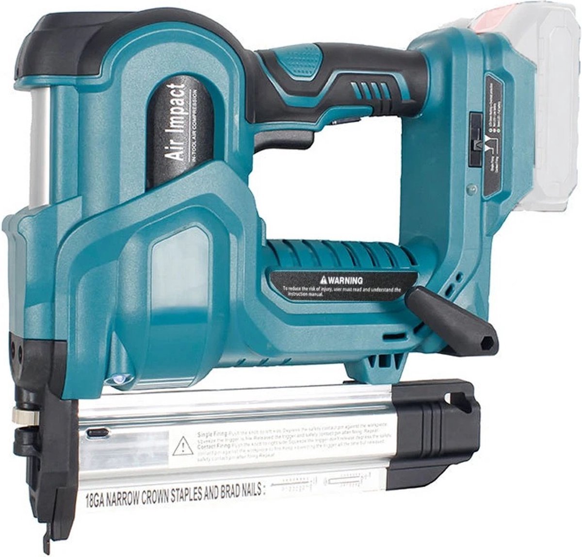 Spijkerpistool - Draadloze spijkerpistool - Tacker - 400 stuks - Blauw