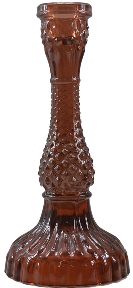 by Mooss - Kandelaar - Glas - Kaanch - Brown - 21cm - Trendy