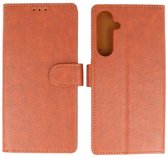 Hoesje Geschikt voor Samsung Galaxy A25 - Book Case Telefoonhoesje - Kaarthouder Portemonnee Hoesje - Wallet Cases - Bruin