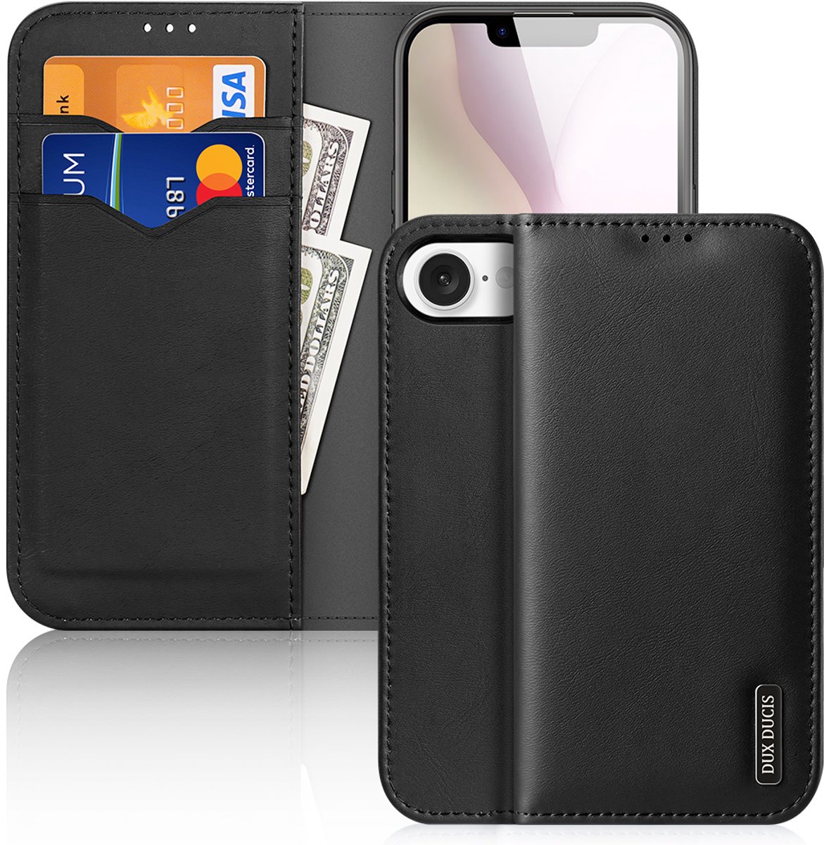 Dux Ducis - Telefoonhoesje geschikt voor Apple iPhone 16E - Hivo Series Case - Zwart