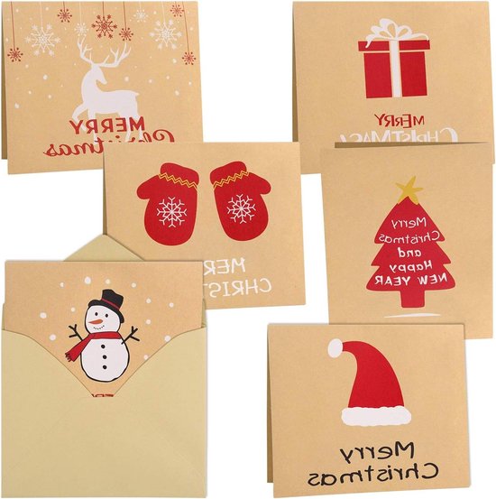 Wenskaart Merry Christmas | Goudfolie