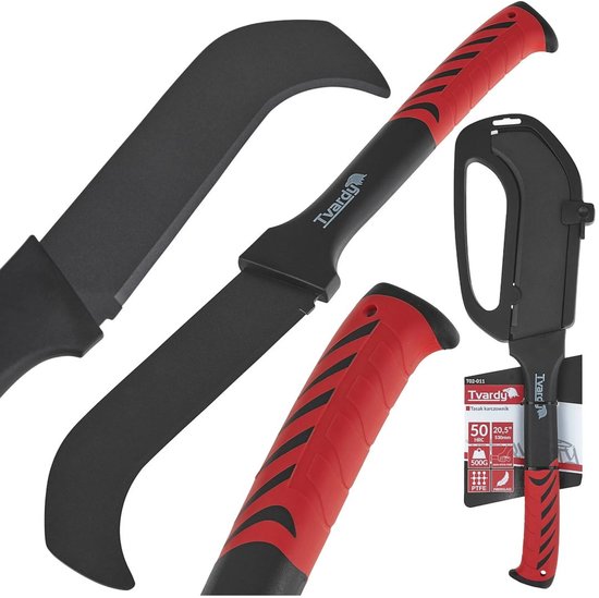 Foto: Tvardy krachtige borstelbijl duurzaam staal ptfe coating ergonomische grip 53 cm compact ontwerp