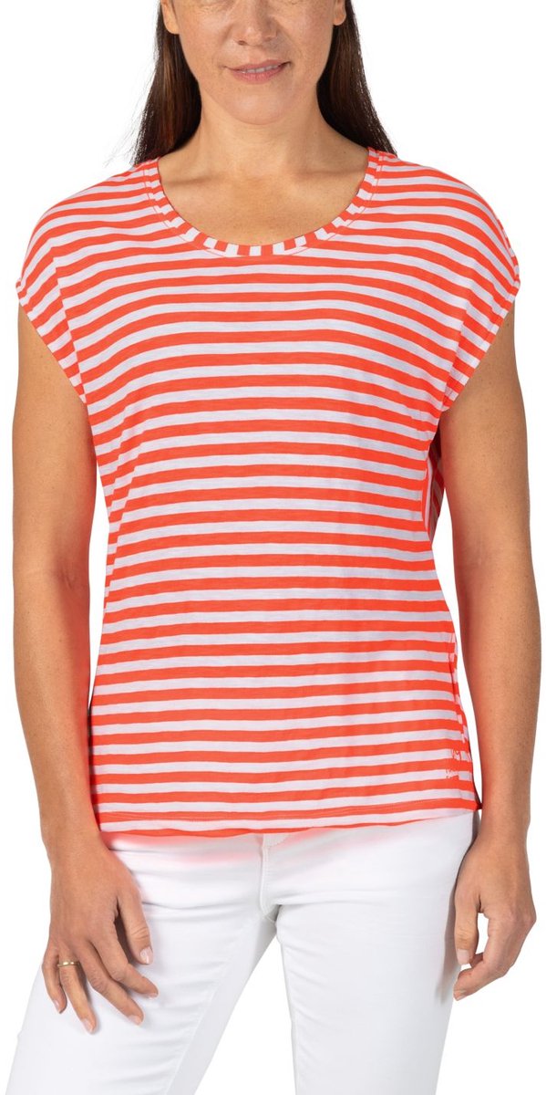TIMEZONE Dames T-Shirt STRIPED ROUND NECK T-SHIRT regular fit Veelkleurig XL Ronde Hals Volwassenen
