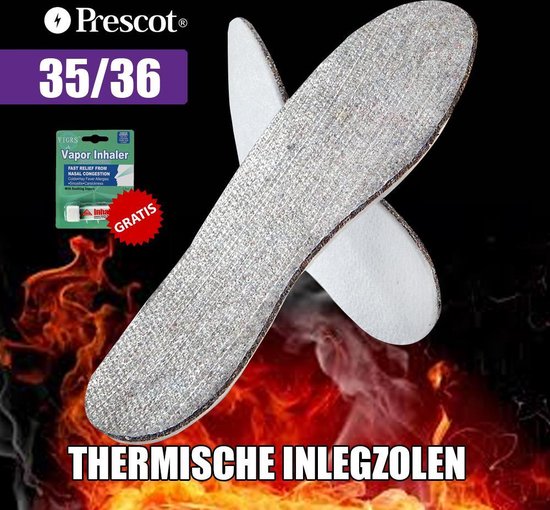 Prescot Thermische Inlegzolen Warmte Isolerend Soft Walk Systeem - Maat  35-36 + Gatis | bol.com