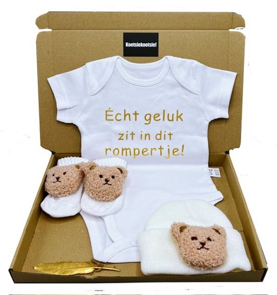 Kraamcadeau brievenbus, brievenbus kraamcadeau met romper, babymuts en babysokjes - meerdere kleuren - cadeau zwangerschap, kan ook rechtstreeks als cadeau worden verzonden van Toffey — afbeelding 4