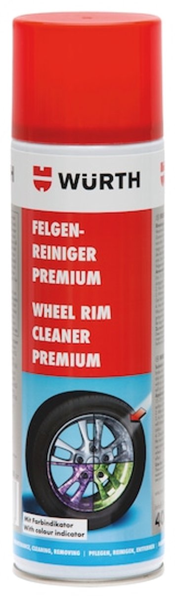 Wurth - Velgenreiniger Premium - Premium velgenreiniger Inhoud 400 ml - Waarschuwing H229, H302, H319, H317, H290, H301, H312, H412, H318, H330, H315, H400, H410, H311, H314, H071 P210, P251, P261, P280, P333 + P313, P410 + P412