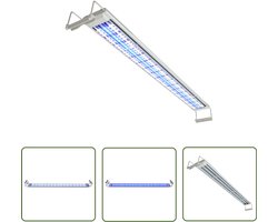 vidaXL Led Aquariumlicht - Aquariumlamp - Aquariumlamp LED IP67 100-110 cm aluminium - Aquariumverlichting - Visbakverlichting - Aquarium Accessoire