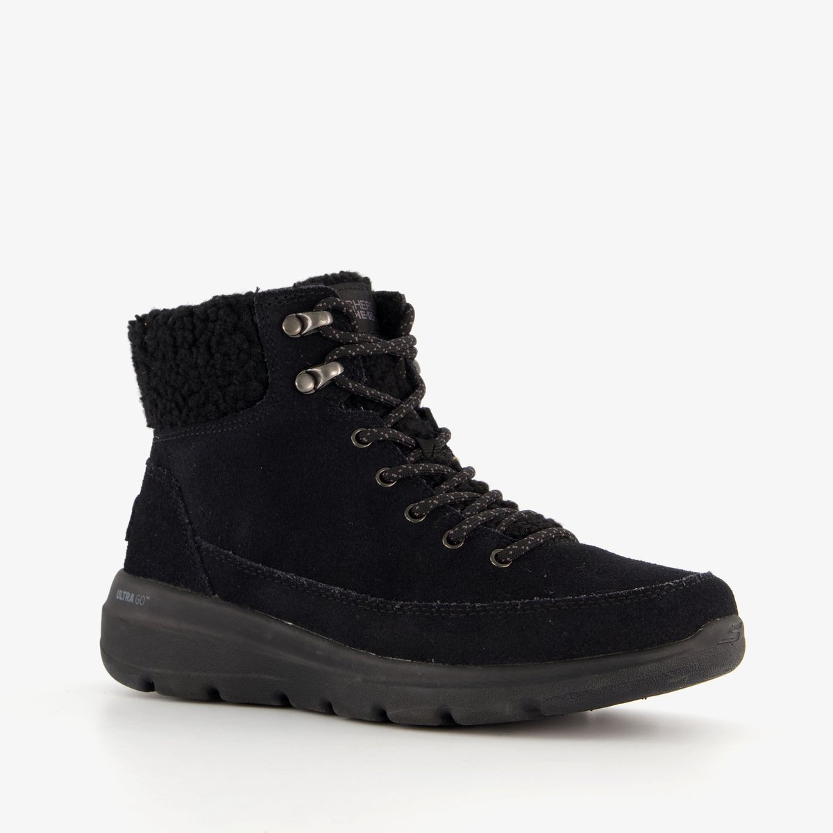 Skechers Glacial Ultra - Woodlands Dames Laarzen - Zwart - Maat 38 op Prijzenvolger.com