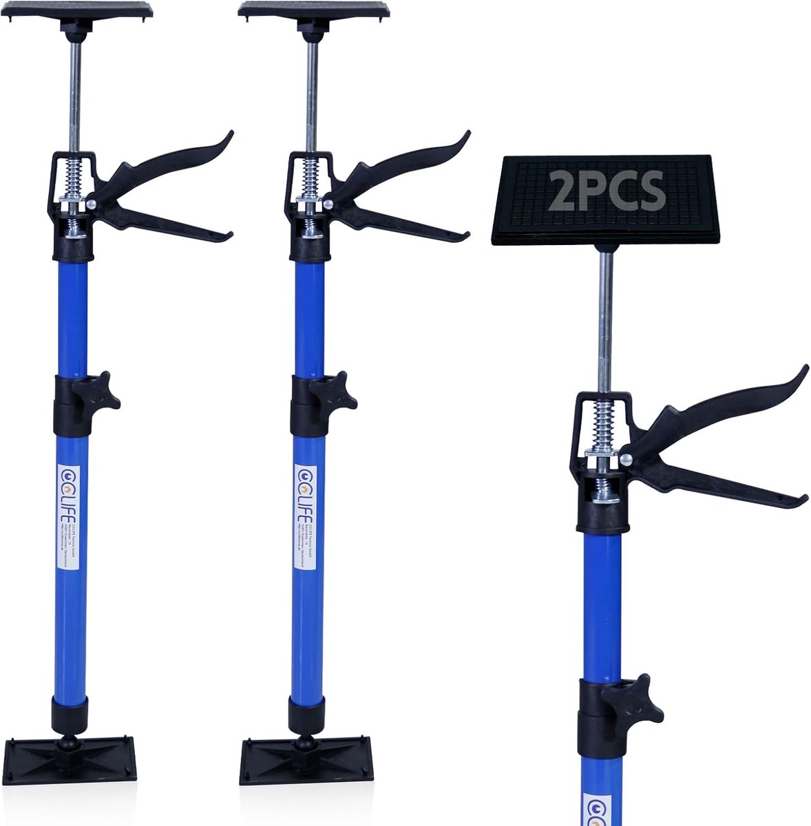 CCLIFE 2 st. Plafondsteun Montagesteun Eenhandsteun 50-115 cm Draagvermogen Tot 30 kg