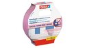 Pak Tesa Malerband, roze, 25m x 25mm. Met tekst 'TAPETEN / PAPIER PEINT / BEHANG'.