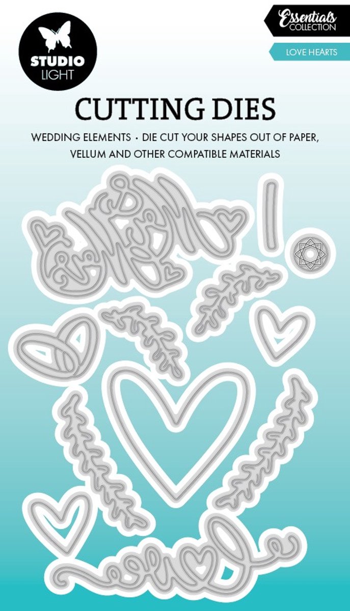 Cutting die Love hearts - Essentials nr. 956