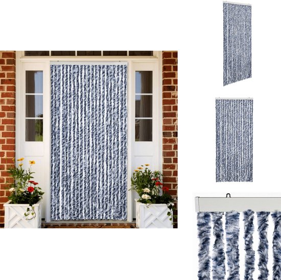 Degor Vliegengordijn Pvc Linten Zilver / Zwart High Quality 90 x 220 cm - Degor Vliegengordijn