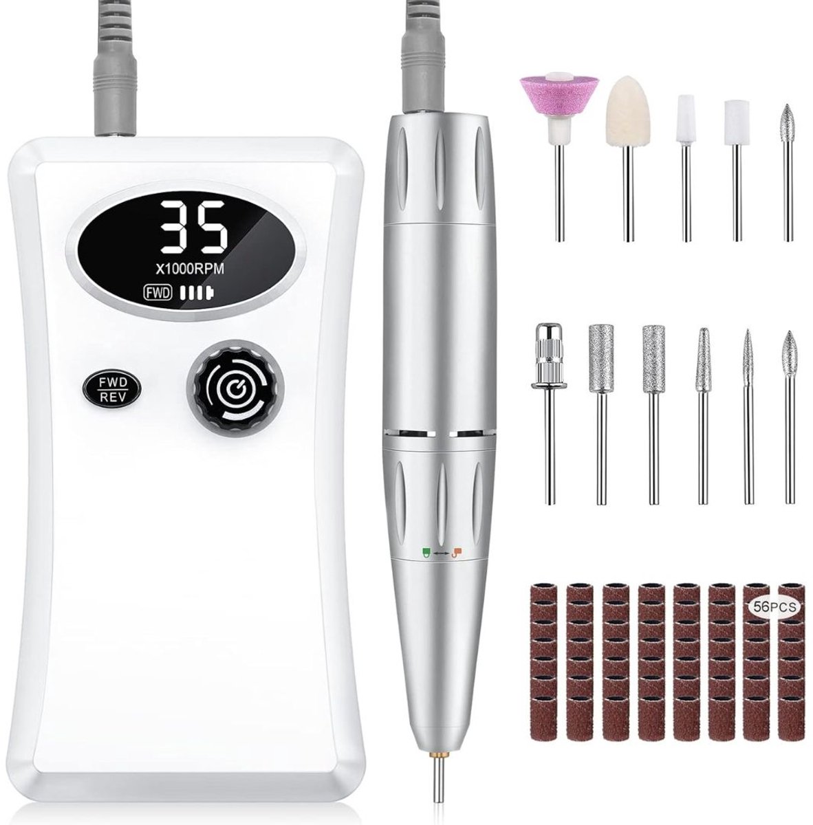 VELTRR® Nagelfrees - Elektrische Nagelvijl - Manicure Set Elektrisch - Pedicure Apparaat