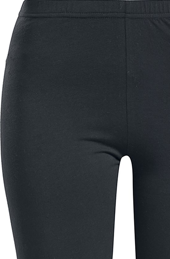 R.E.D. Rock-Engineered Design Zwarte basic leggings met elastiek - Dames - L