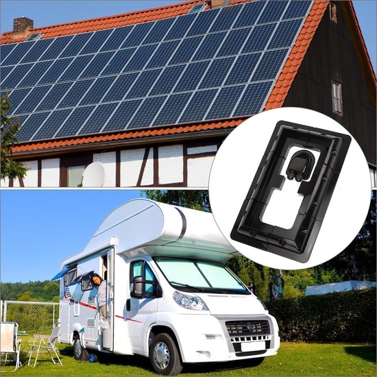 Supports de montage panneaux solaires - Support sans perçage pour camping-cars et toits - Zwart