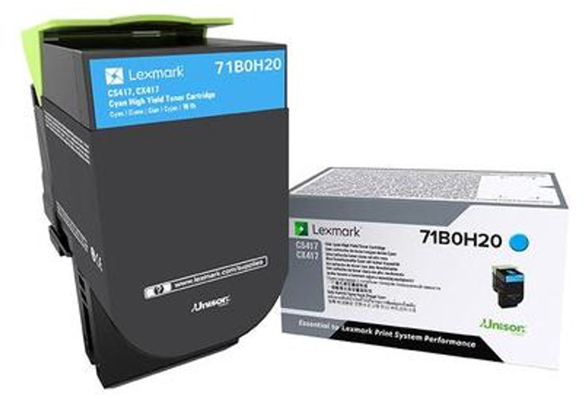 Lexmark 71B0H20 tonercartridge 1 stuk(s) Origineel Cyaan