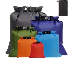 6 stuks Waterdichte Dry Bag - waterdichte tas - Dry bag - Drybag kanozakken - voor kajakken, wandelen - Dry Bags Waterdicht - drijftas voor reizen - draagbare droogzak - outdoor waterdichte tassen - Natte Dry Bag Waterdichte - voor badpak ondergoed