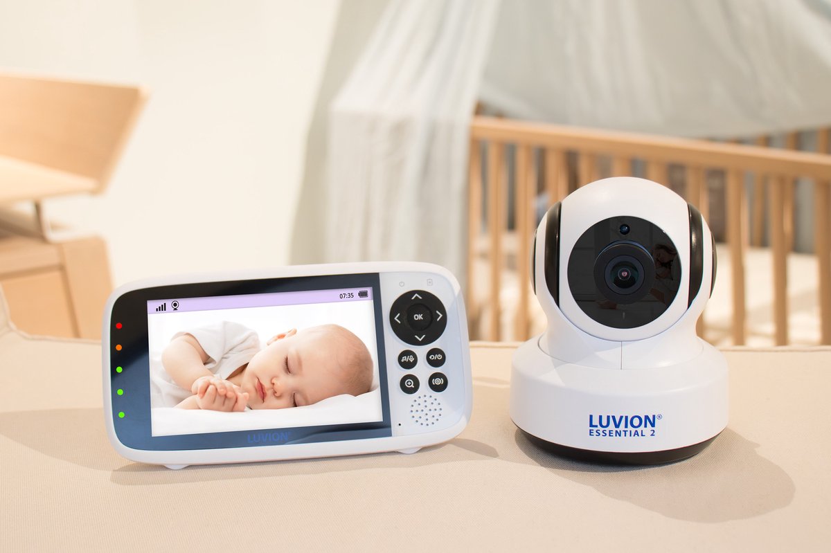 Afbeelding 2 van LUVION® Essential 2 Babyphone - Babyfoon met Camera - Uitbreidbaar tot 4 Baby Camera's - Premium Baby Monitor