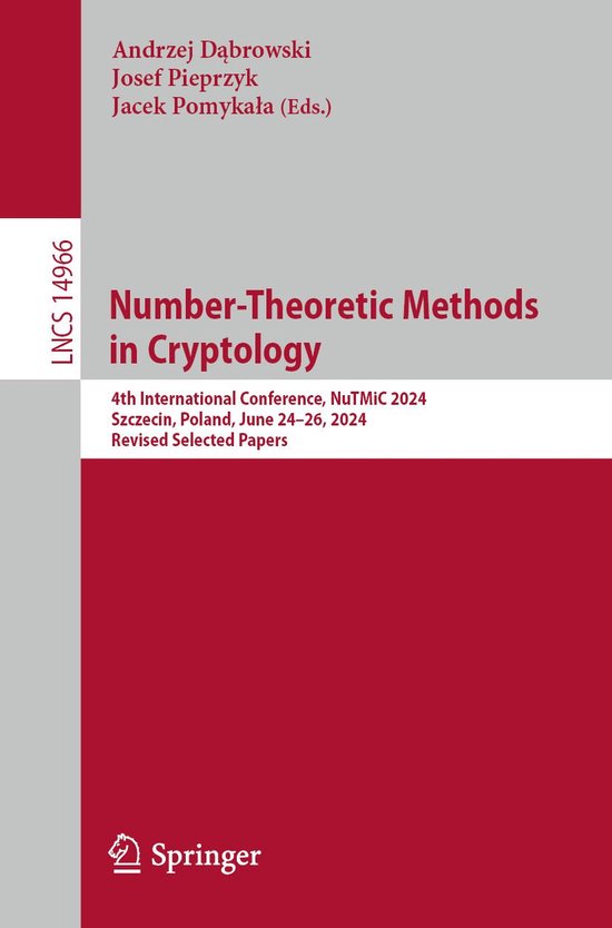 Springer Nature Proceedings Computer Science - Number-Theore ... - cover