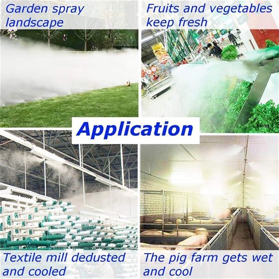 90 STKS Quick Connector Messing Verneveling Nozzles voor