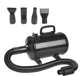 Professionele Hondenfohn - Waterblazer voor Honden - Hondenfohn met 3 Opzetstukken - 2800W Verstelbaar Vermogen - Zwart