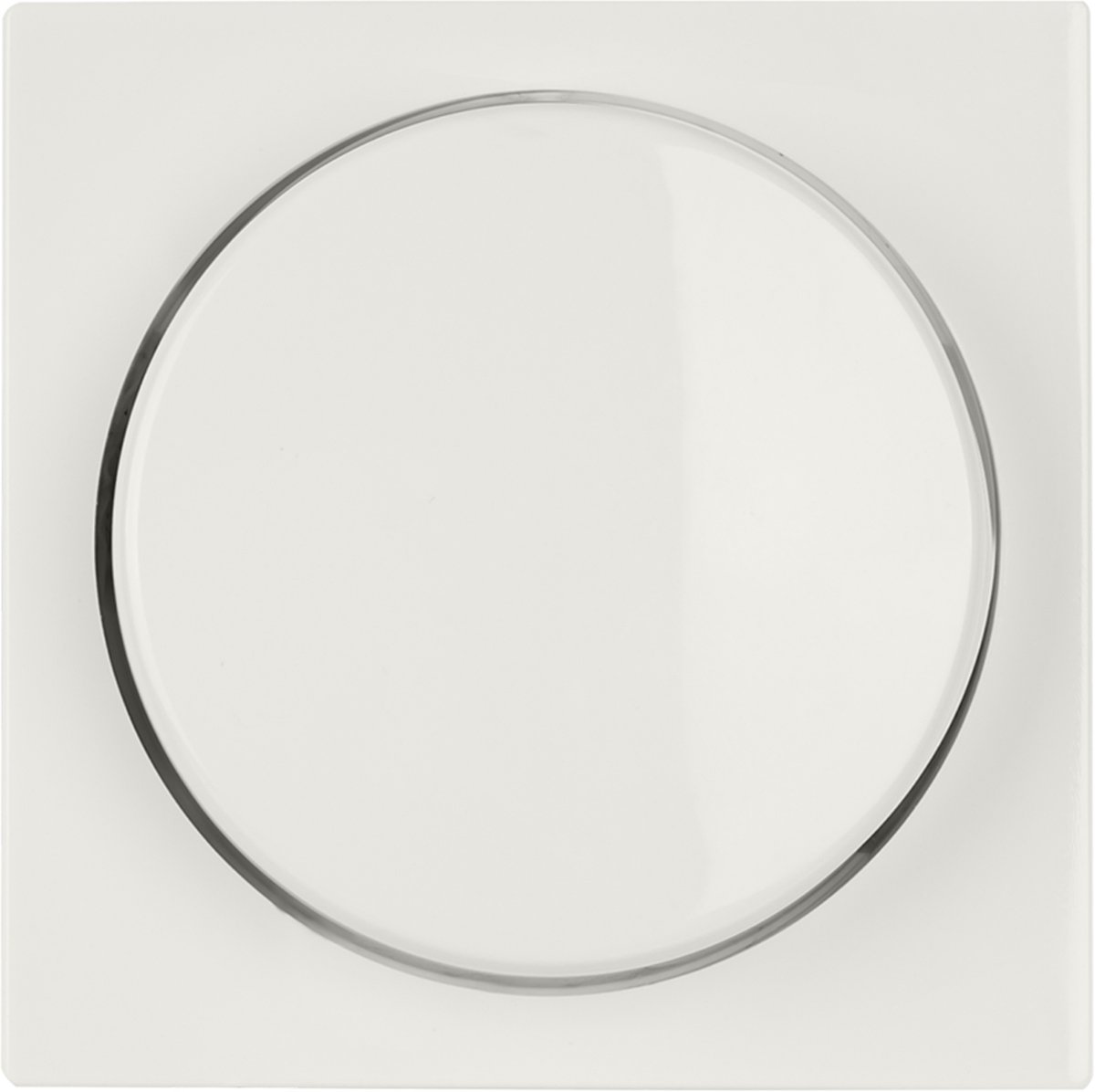 ION Industries V1/J1 centraalplaat met knop - dimmer - 55 x 55 mm - alpin wit